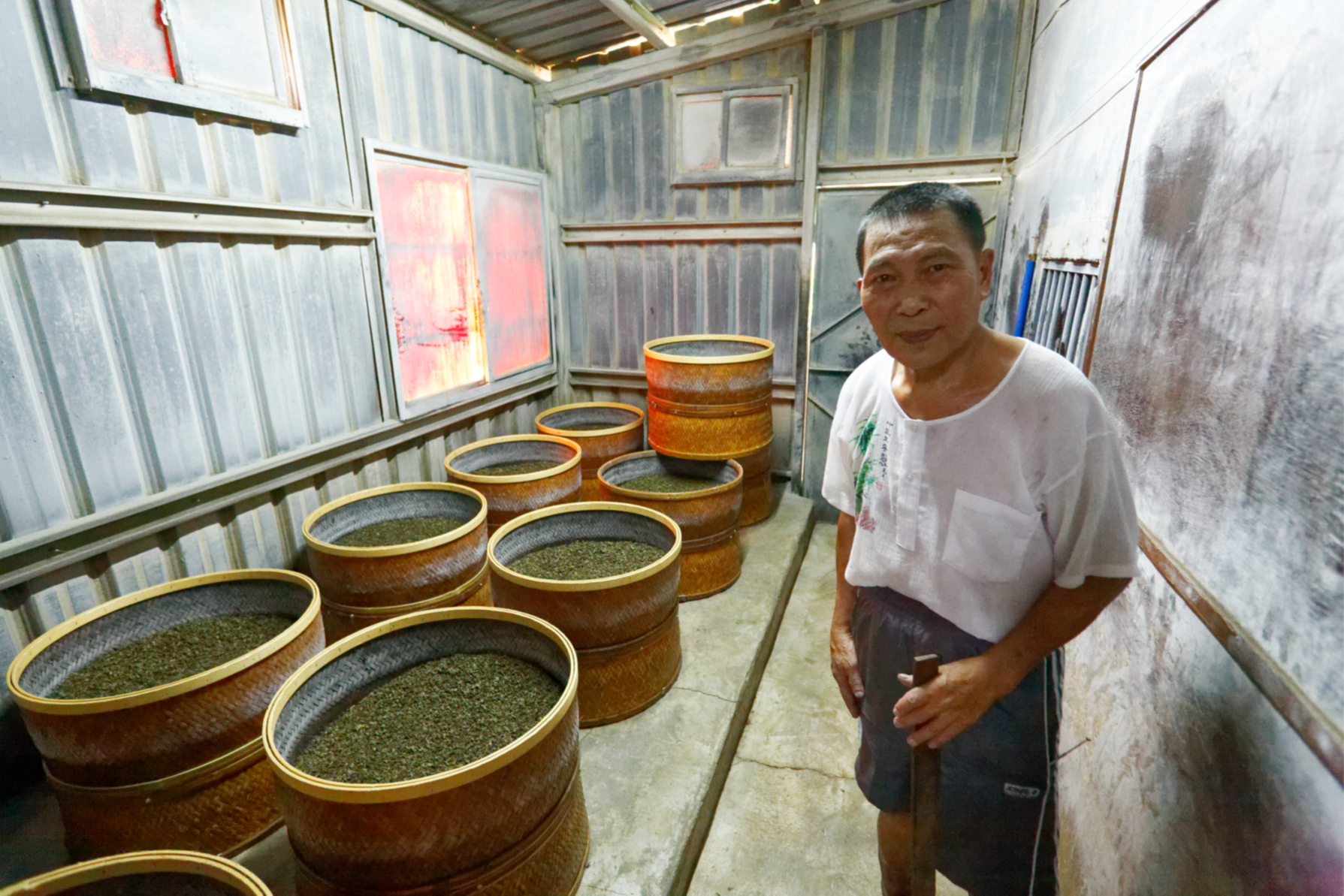 Beim Trocknen wird der Oxidationsprozess gestoppt