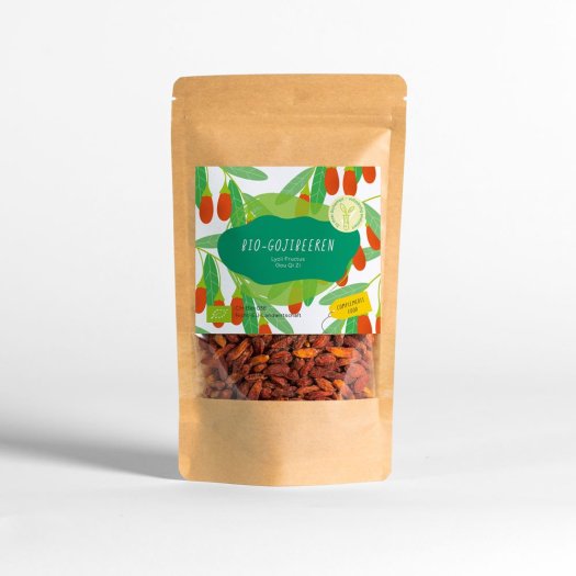 Bio gojibeeren verpackung