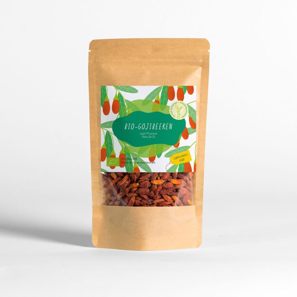 Bio gojibeeren verpackung